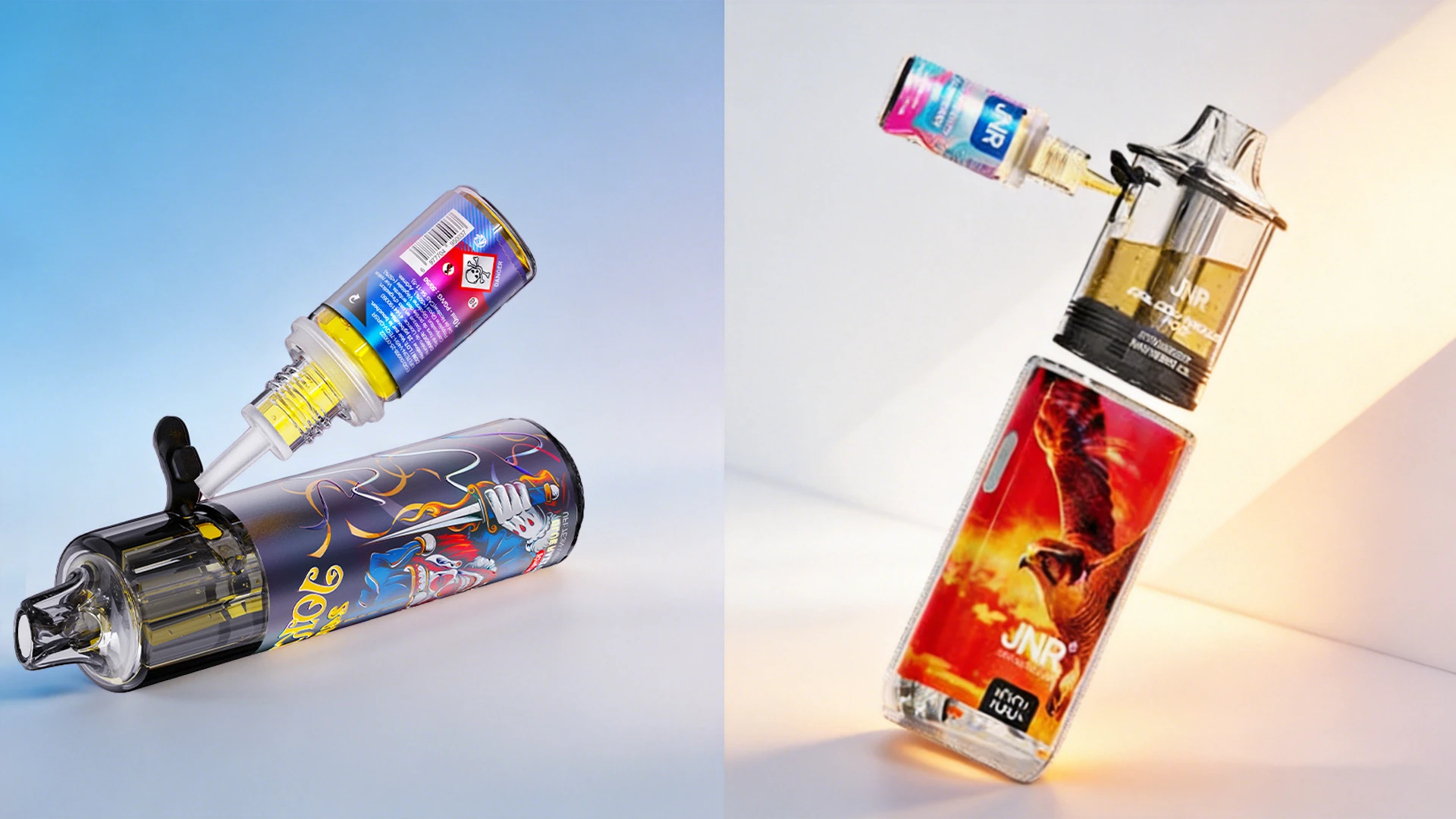 Comparaison entre un syst&egrave;me Top Fill et Side Fill pour cigarette &eacute;lectronique